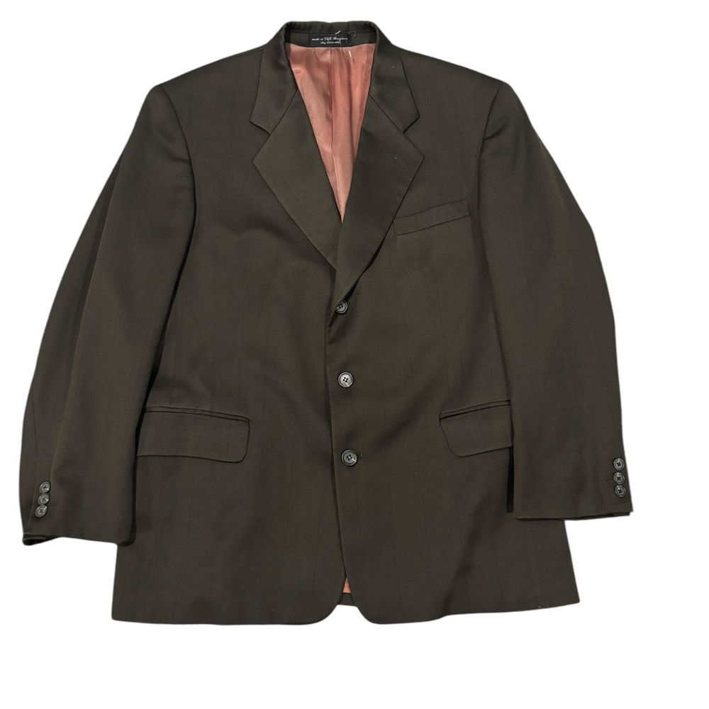 Men’s Dk Greenish Brown Suit Jacket Sports Coat Blazer by Gianfranco-42S